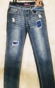 Girls Lee dream blue skinny jeans
